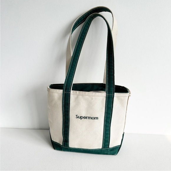 L.L. Bean Bags Ll Bean Boat And Tote Zip Top Bag Supermom Green